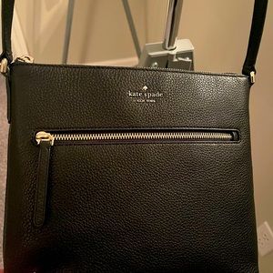 Kate Spade Crossbody. Black pebble leather. New with tags.